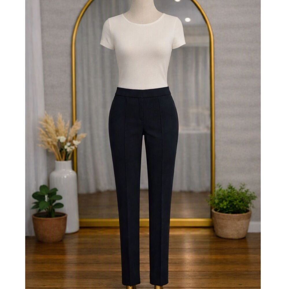 Andrew Marc Women's Pants Ankle Length Faux Suede Pull On Black Size XS NWOT